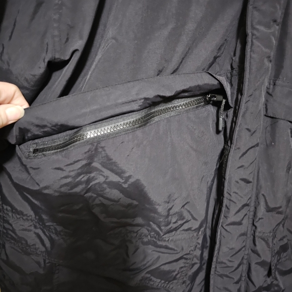 Hartwell Coretech Coat Men's Black Double Zip 5 Pocket Hidden Hood Size Large - Picture 5 of 12